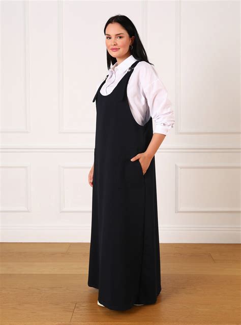 Navy Blue - Plus Size Dress