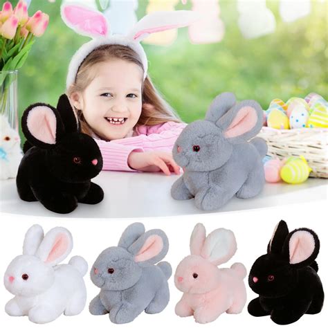 Bunny Stuffed Animal, 6/8/12 inch Plush Bunny Rabbit Stuffed Animals ...