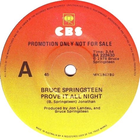 Image result for Bruce Springsteen Prove It All-Night