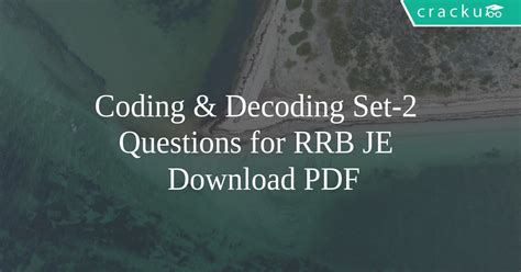 Image result for Coding/Decoding Basic RRB 2025