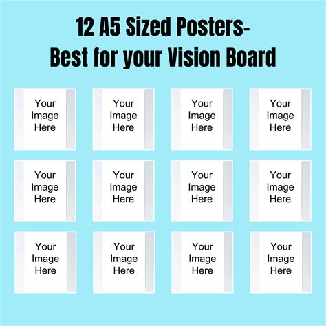 Personalized 12 A5 Posters For Vision Board 2026| Vision Board 2026 Co ...