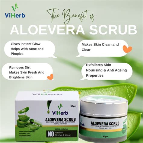 Buy Now Aloe vera Scrub With Free Shipping in India | Viherb