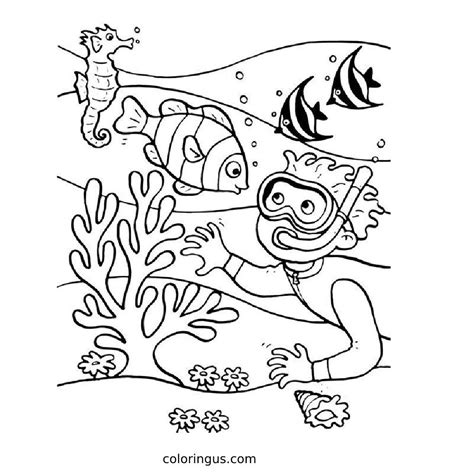 Ocean Coloring Pages 的图像结果