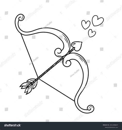Hand Drawn Vector Illustration Cupids Bow Stock Vector (Royalty Free ...