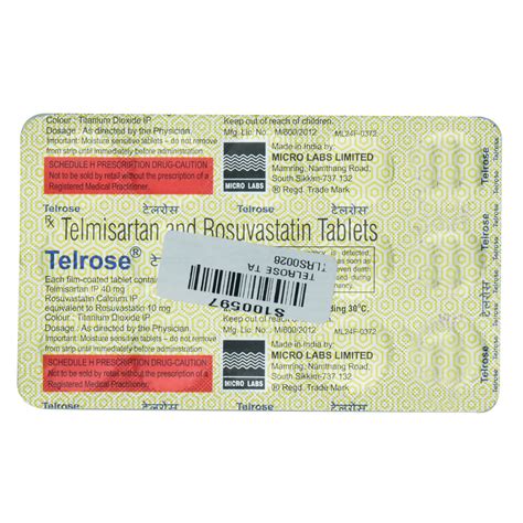 Telrose Tablet | Uses, Side Effects, Price | Apollo Pharmacy