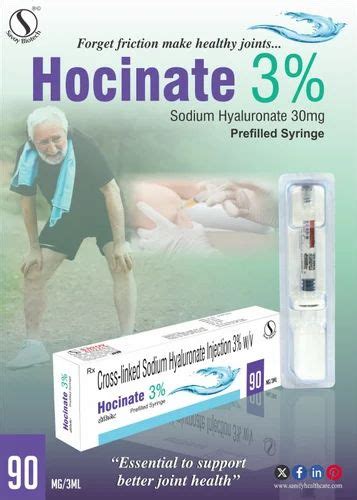 Orthopaedic Range - Sodium Hyaluronate 3%w/v (90mg/3ml) Trader ...