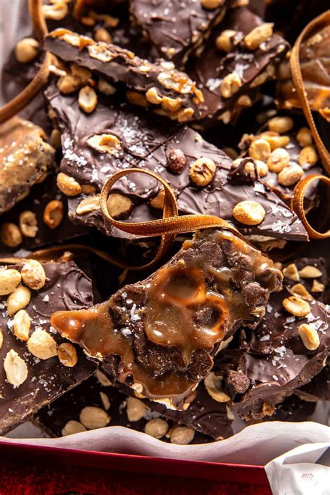 Chocolate Pretzel Toffee. - Half Baked Harvest
