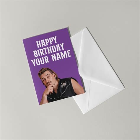 Morgan Wallen Personalised Birthday Card – Fly Prints LTD