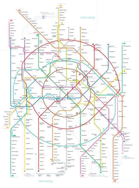 Moscow metro map