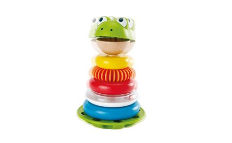 Buy Hape Mr. Frog Stacking Rings | Multicolor Wooden Ring Stacker Play ...