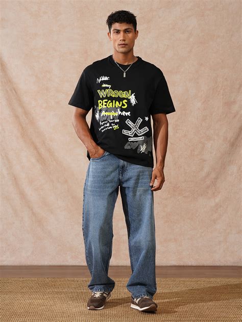 Faded Loose Fit Jeans | Blue – Wrogn