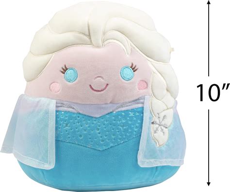 Buy Squishmallows 10 Disney Elsa Plush - Official Kellytoy Frozen Plush ...