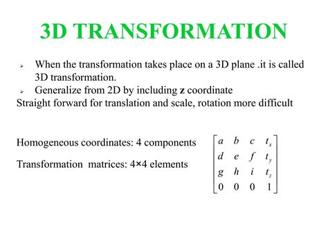3D Transformation in Computer Graphics Examples 的图像结果
