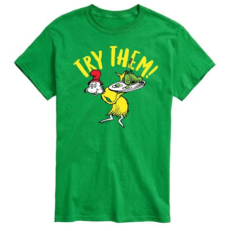 Men's Short Sleeve Dr. Seuss Graphic T-Shirt - Green Kosovo | Ubuy