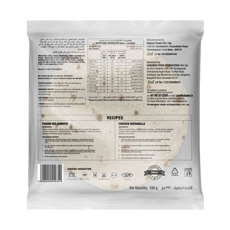 Buy Habanero Tortilla Wraps | Order Online – Habanero Foods