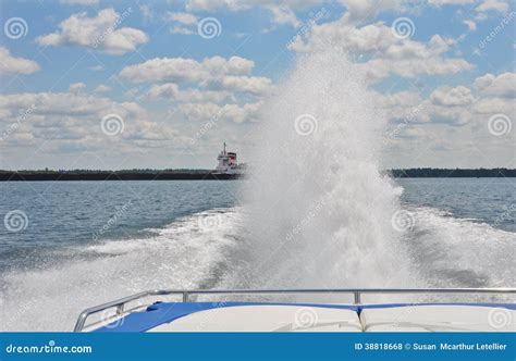 Speed Boat Rooster Tail Stock Photos - Free & Royalty-Free Stock Photos from Dreamstime