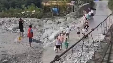 彭州山洪致7人死亡，事发第二天仍有游客前往，村民自发提醒：不要下河