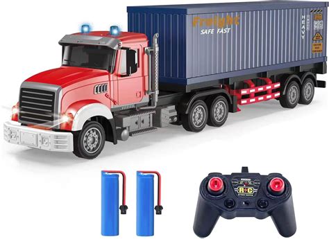 Amazon.com: RC Semi Truck with Trailer - 22.5 Inch Semi Truck Toy for ...