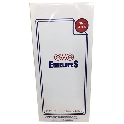 4 x 9 Envelope (20pieces/pack) | Shopee Malaysia