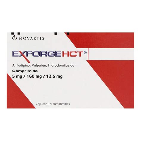 Exforge Hct 5/160/12.5 Mg Con 14 Comprimidos - Compra en Prixz