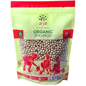 Arya Farm Certified Organic Protein Soya Bean 500g Pack - Qty 2 ( Net ...