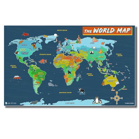 National Geographic World Map for Kids 的图像结果