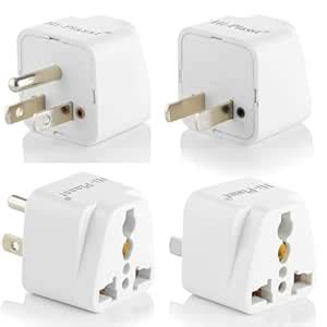 Hi-PLASST India to USA Travel Adapter (Pack of 4) – Type A & Type B US ...