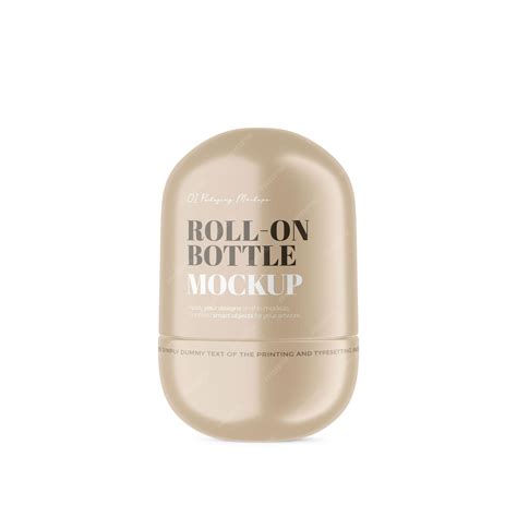 Premium PSD | Plastic roll-on bottle cosmetic psd mockup