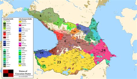 Ethnic Map Of Caucasus