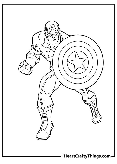 Avengers Colouring Sheets Free