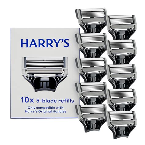 Harry's Original Razor Blades for Men - 10 Count - Premium Razor Blade ...