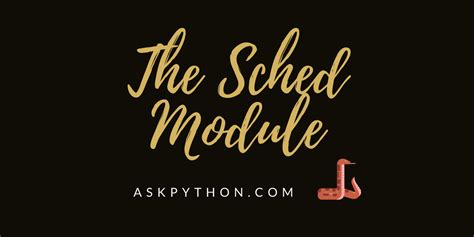 Python Scheduling 的图像结果