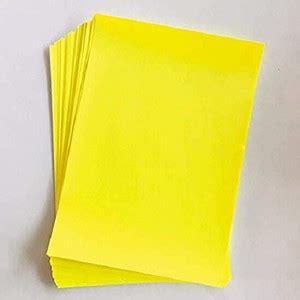 Flipkart.com | DSR A4 Color Paper 40 Sheets (Yellow) Premium Colour 180 ...