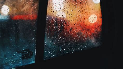 Download wallpaper 1920x1080 window, rain, drops, car, glass, glare ...