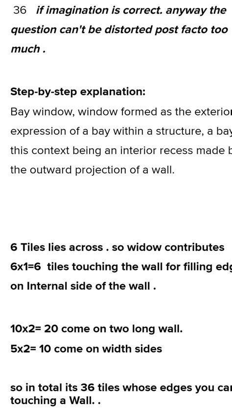 The floor of a rectangular room is covered with square tiles. The room ...