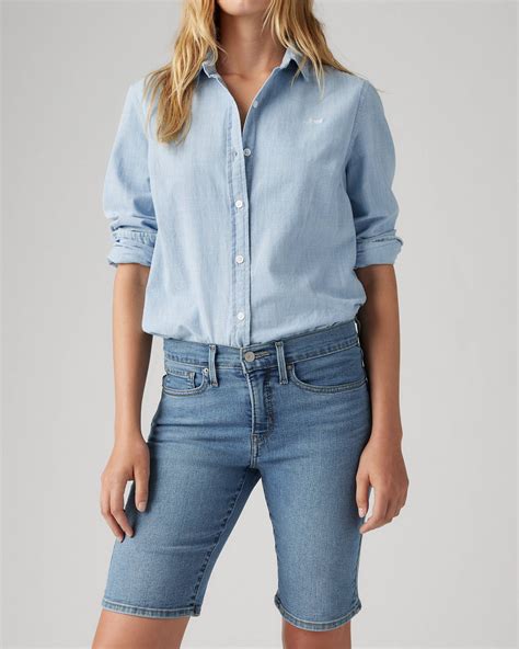 Shaping Bermuda Women's Shorts - Medium Wash | Levi's® US