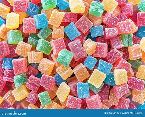 Colorful Jelly Gums Candies with Soft Colors Stock Illustration ...