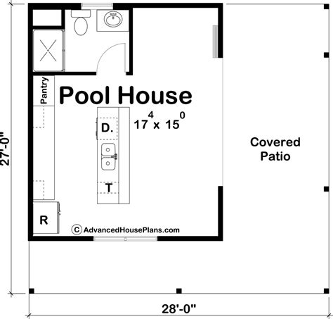 Pool House Plan | Meyers