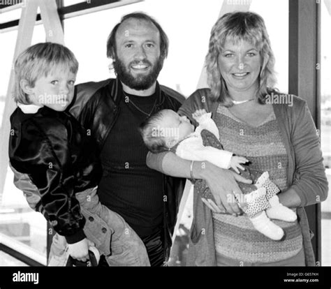 Bee Gee Maurice Gibb with his wife, Yvonne, and their children Adam ...