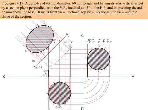Image result for Section of Solids Engineering Graphics