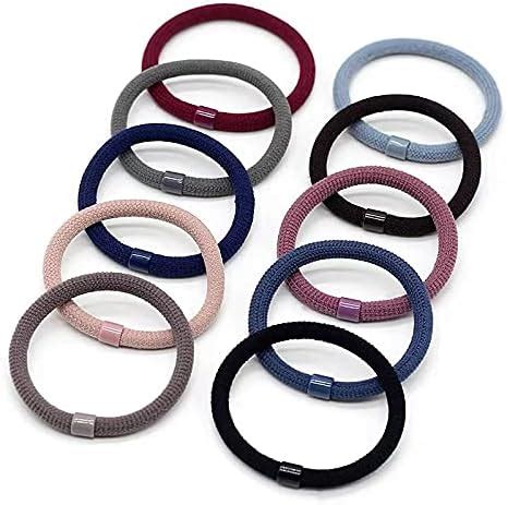 Jay Gopal Fashion Thick Basic Colorful Elastic Hair Bands Lady Ponytail ...