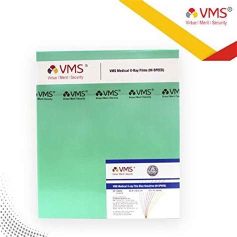 VMS HI-Speed conventional Xray Medical Film Green Base Sensitive 12'' X ...