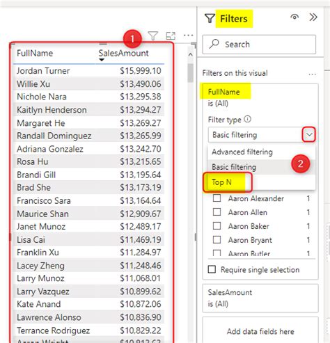 Image result for Visual Level Filter Power BI