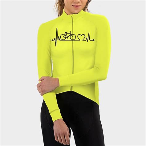 21Grams Racing Cycle Heartbeat Women's Long Sleeve Cycling Jersey ...