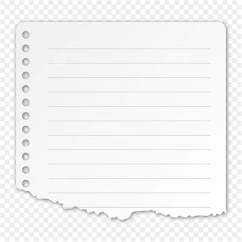 Ripped Notebook Paper Png