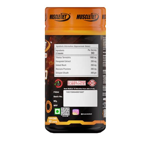 Muscle Diet Platinum Test Blast Testosterone Booster -90 Capsule – Mk ...