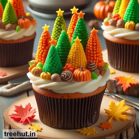 Fall Trees Cupcake Ideas, Mini Cake Ideas