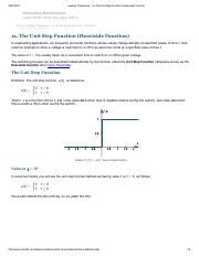 Image result for Derivative of Unit Step Function