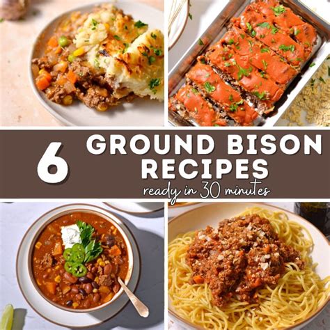 6 Easy Ground Bison Recipes That Are Ready in 30 Minutes - Joy to the Food
