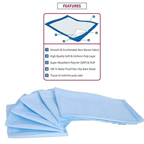 Buy AROKLEEN 90 X 60 CM PATIENT DISPOSABLE UNDERPADS SUPER ABSORBENT ...
